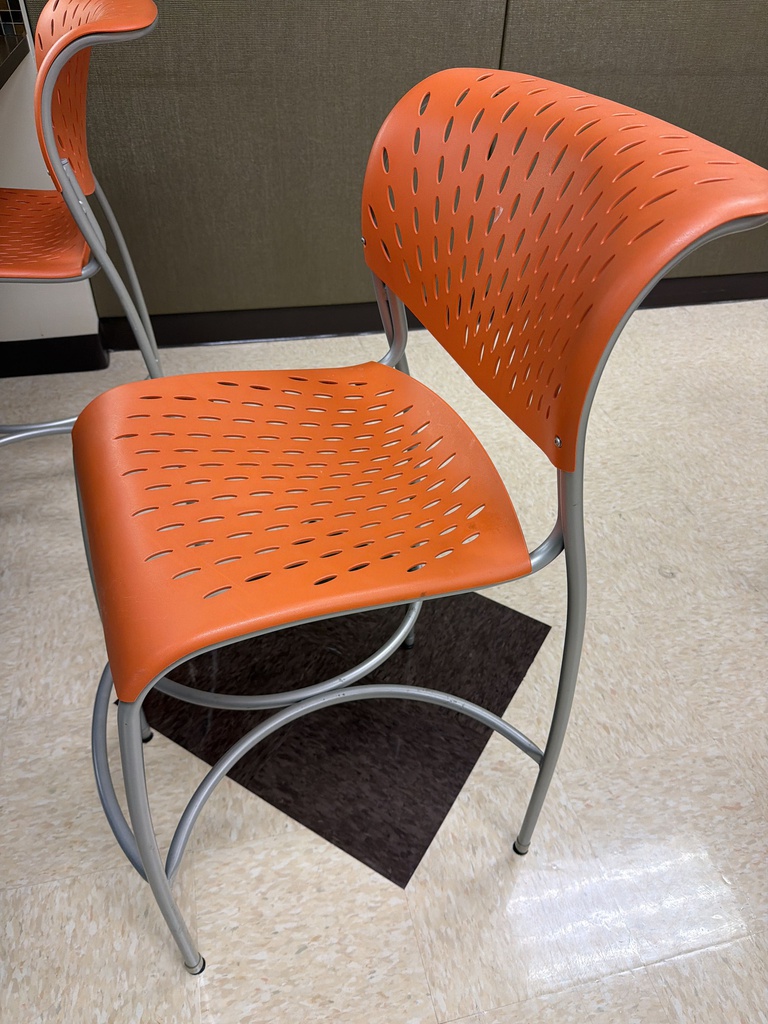 ORANGE STOOL CHAIRS