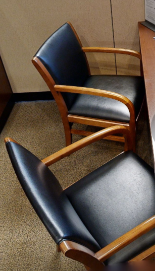 Black guest chair