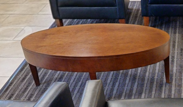 Oval coffee table
