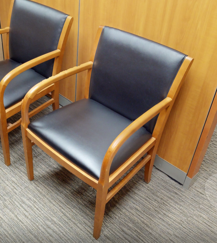Black guest chair
