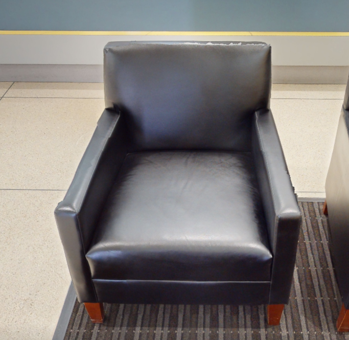 Black lounge chair