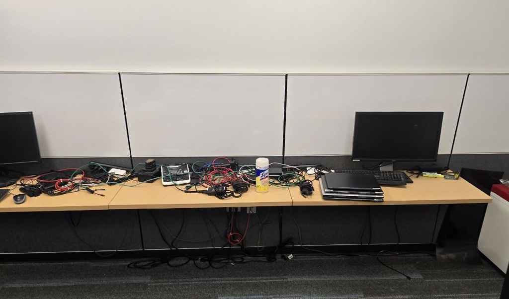 wall mounted system with 3 surfaces