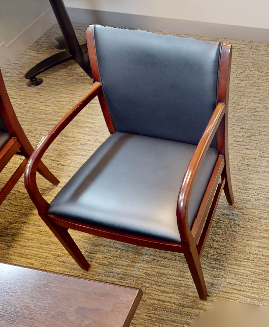 Black guest chair