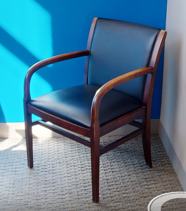 Black guest chair