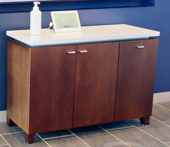 3 door coffee credenza