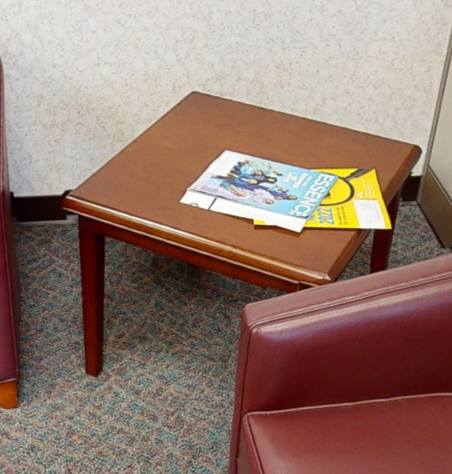 Square side table