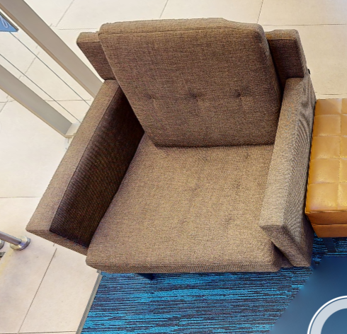 Brown lounge chair