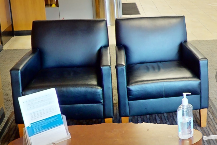 Black lounge chair
