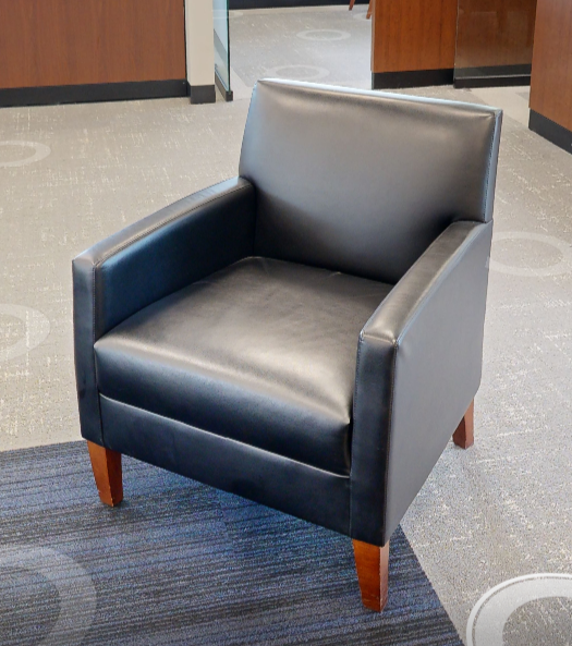 Black lounge chair