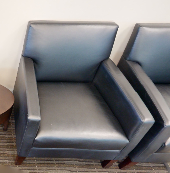 Black lounge chair