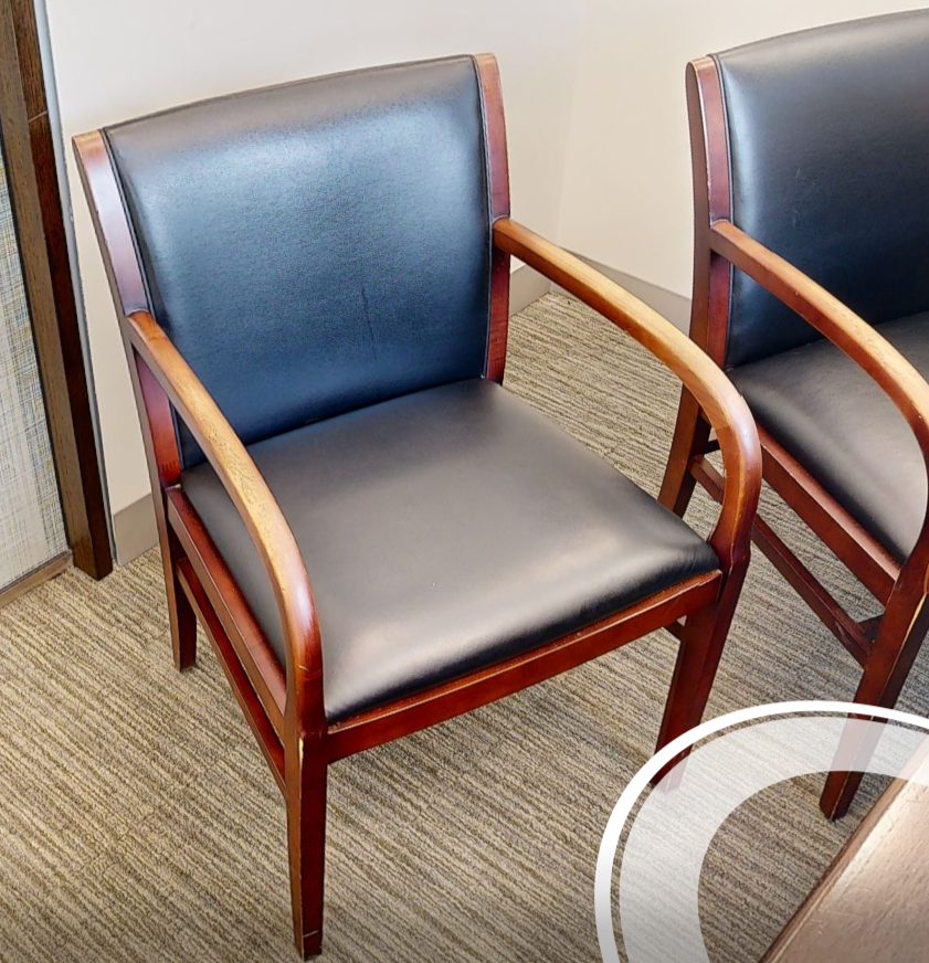 Black guest chair