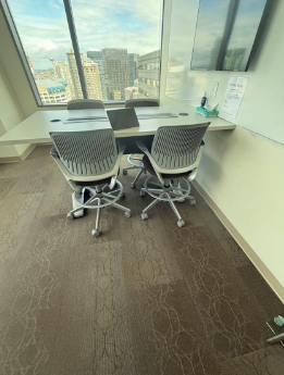 36"W X 72"L HUDDLE RM TABLE (WALL MOUNTED ON WALL SIDE)