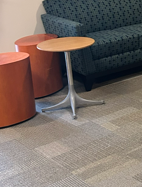 blonde side table