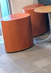 red wood side tables