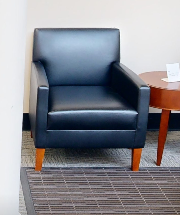 Black lounge chair