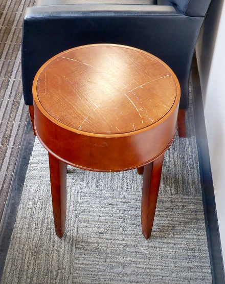Round side table