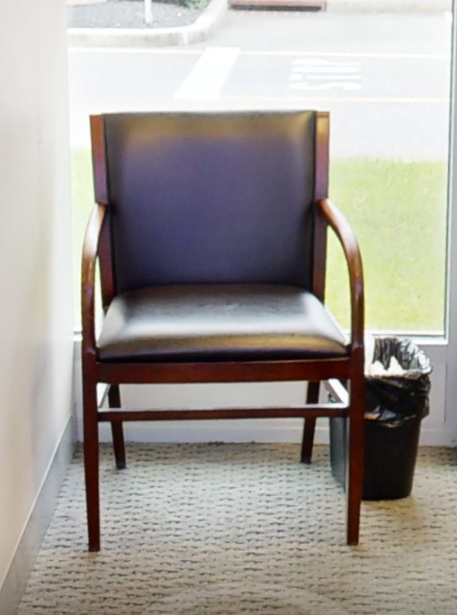 Black guest chair
