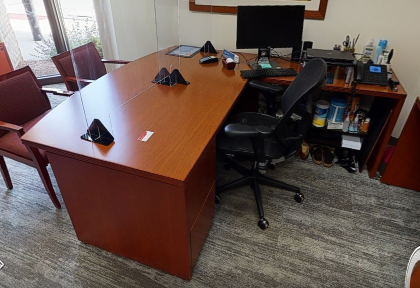 L-shaped desk