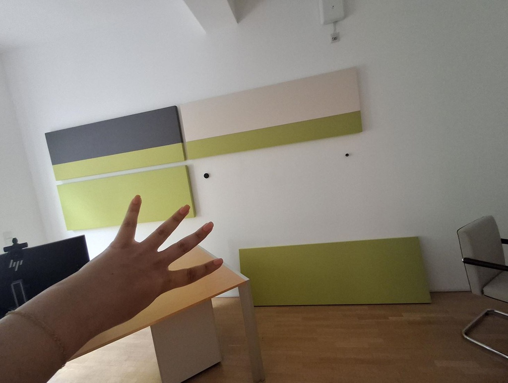 Wall Panel - Green &amp; Grey