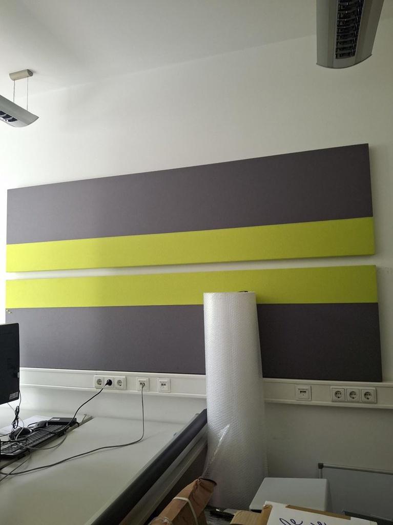 Wall panel grey green