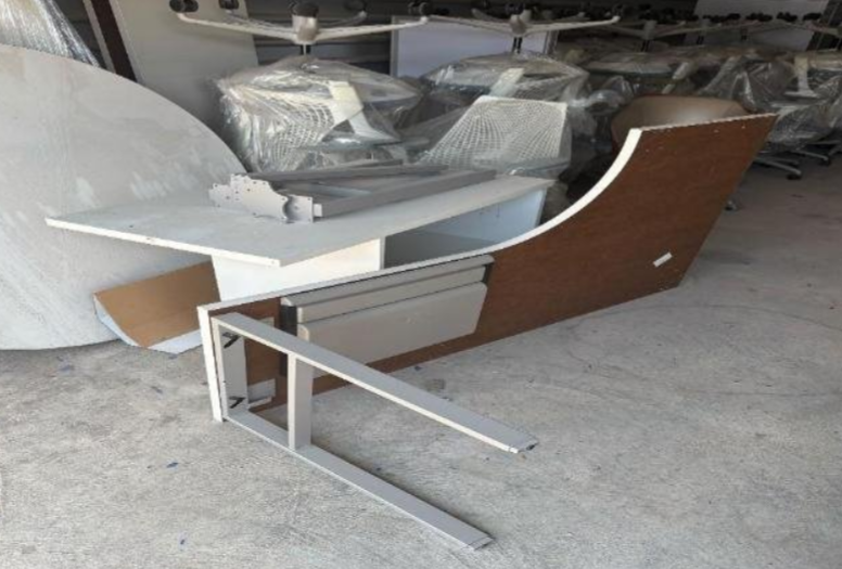 Curved L Desk