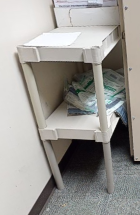 2 tier plastic shelving
