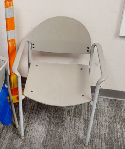 Grey cafe chair