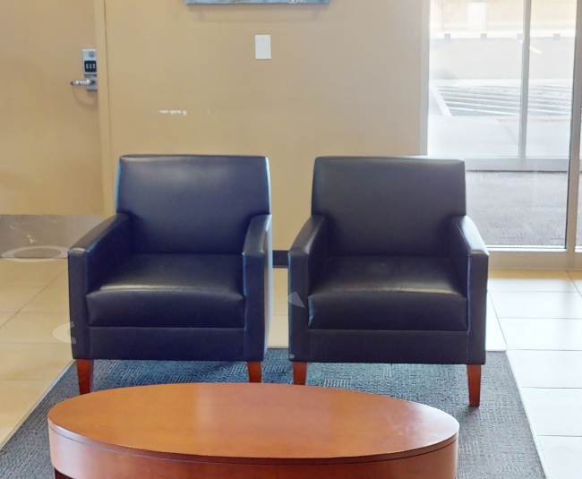 Black lounge chair