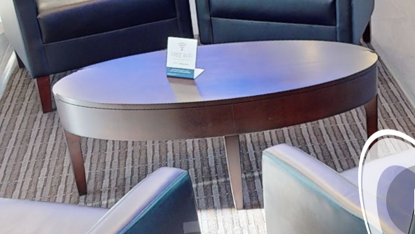 Oval coffee table