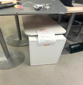 White Table/ Cabinet Combo