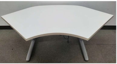 Ergo, Desk, KI, 48 Elec Corner,White, base included
