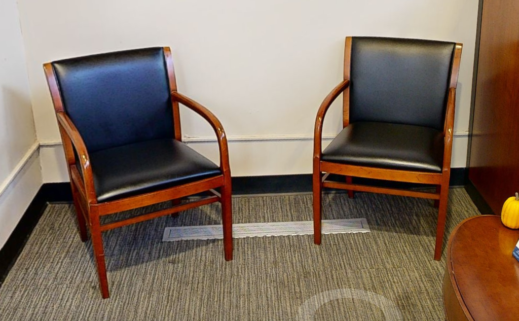 Black guest chair