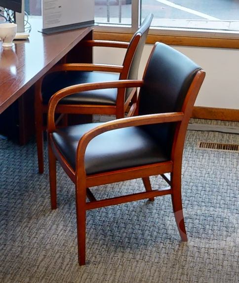 Black guest chair