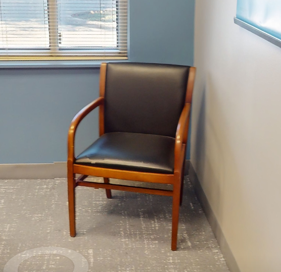 Black guest chair