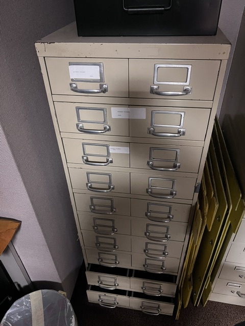 Tan Color Vertical 10 drawer file cabinet