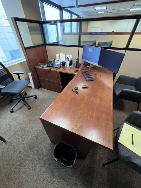 Wood L-Shape Desks
