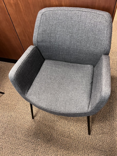Grey Cloth Guest Chairs