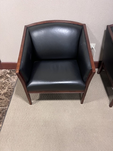 Wood / Leather loung chairs