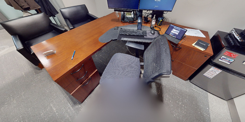 L-shaped desk