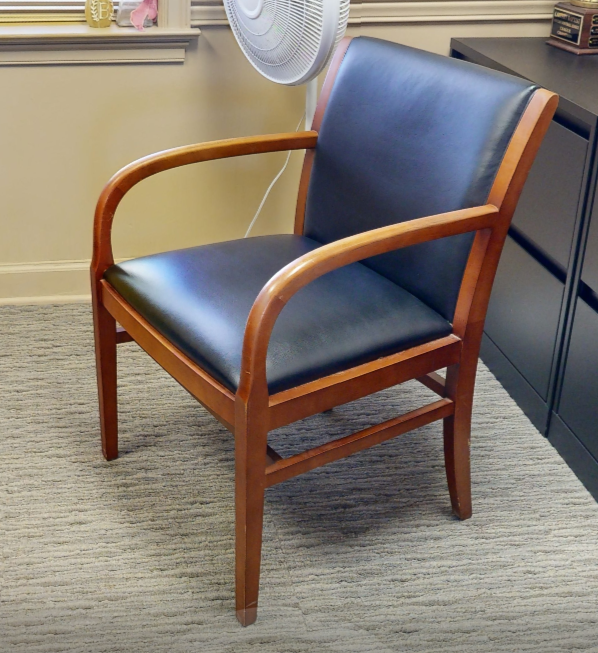 Black guest chair