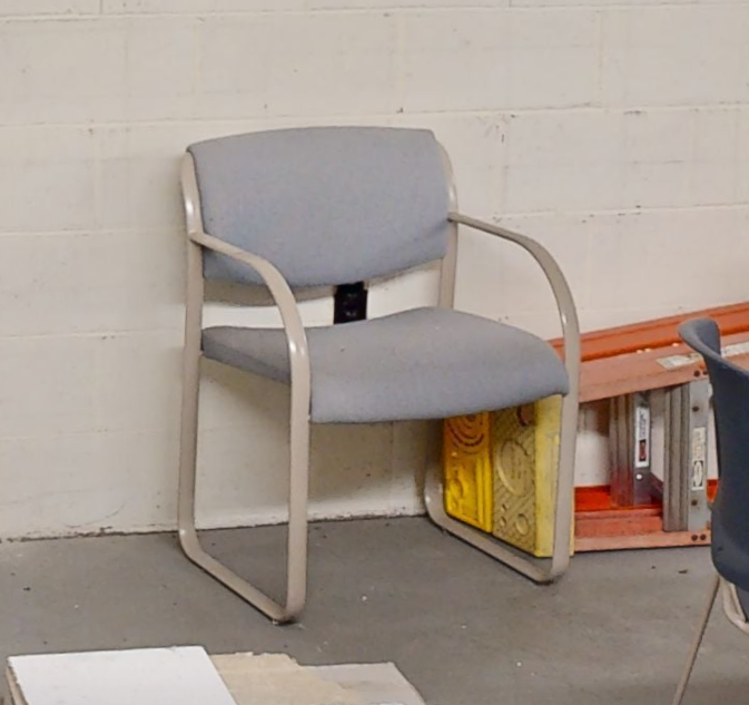 Grey guest chair