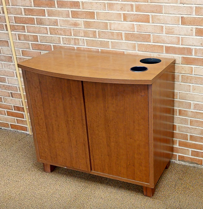 2 door wood cabinet