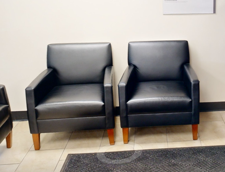Black lounge chair