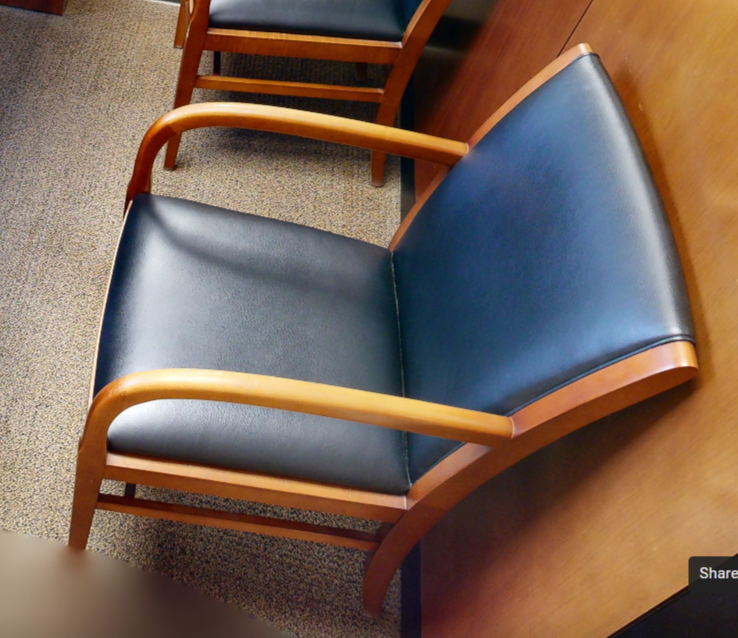 Black guest chair