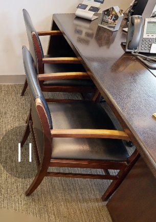 Black guest chair