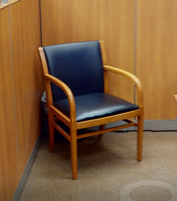 Black guest chair