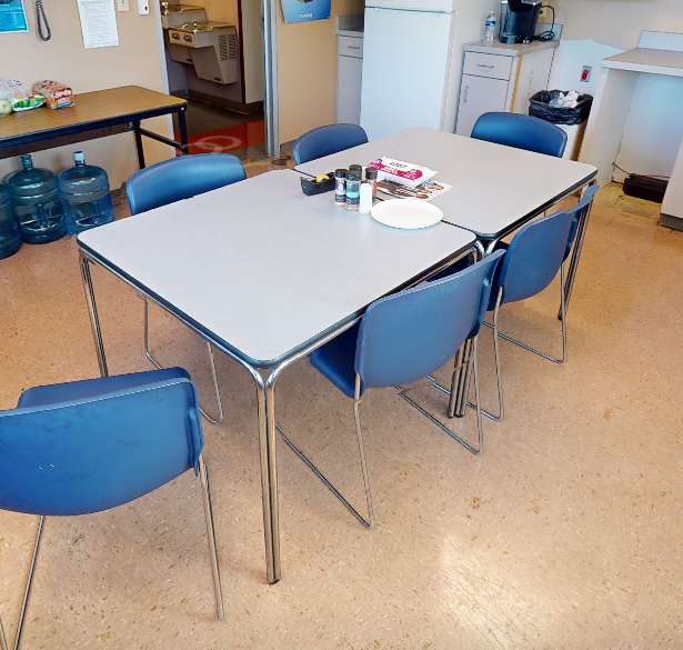 Square break table