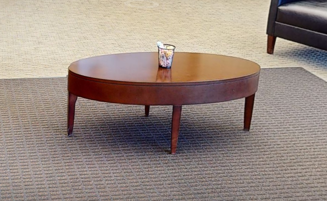 Oval coffee table