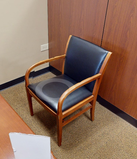 Black guest chair