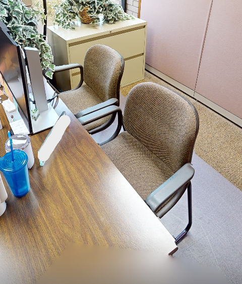 Brown guest chair